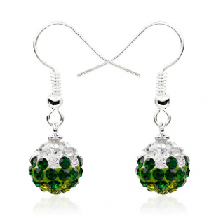 Oorbellen-Crystal-Bol-Olive